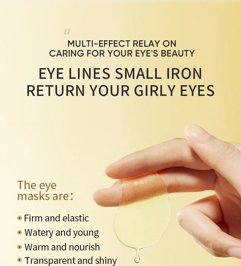 Golden Collagen & Avocado Under-Eye Patches – Anti-Dark Circle & Firming Eye Mask