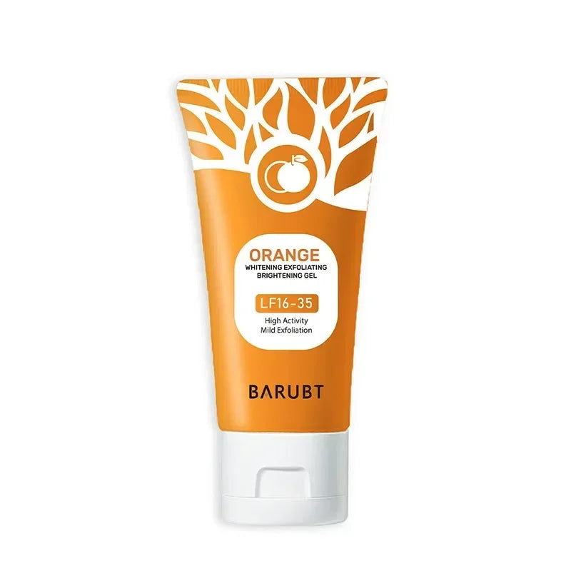 LUXURYTO Orange Exfoliating Gel – Gentle Face & Body Scrub for Dead Skin Removal & Oil Control (50ml)