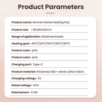 Menstrual Heating Pad with Vibration Massager – Wireless Abdominal & Waist Cramp Relief Belt
