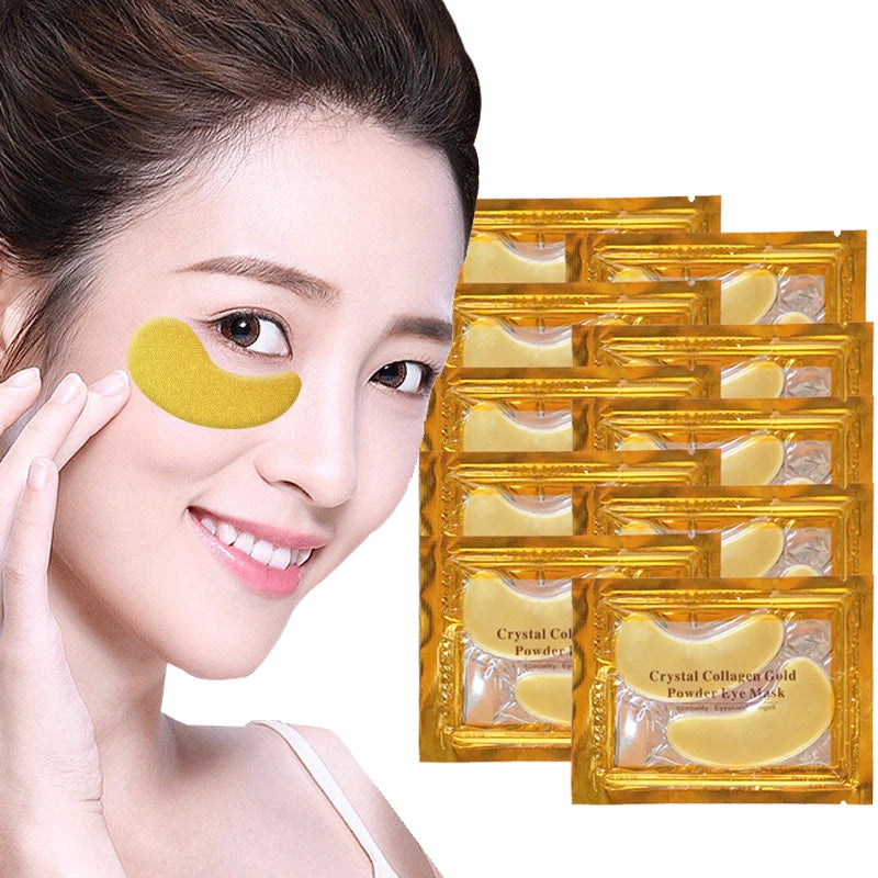 Crystal Gold Collagen Eye Patches – Anti Dark Circles, Puffiness & Moisturizing