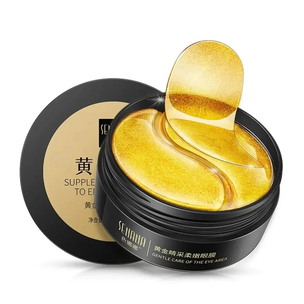 Gold Hyaluronic Acid Eye Mask Patches – 60 Pieces, Firming & Dark Circle Repair