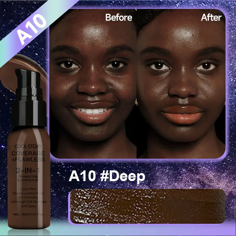 Air Cushion CC Cream Foundation | Oil Control, Matte, Full Coverage, Waterproof | 10 Shades