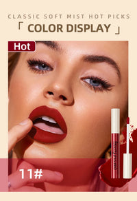 QiBest Velvet Matte Lipstick - Waterproof Long-Lasting Lip Tint