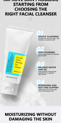 RAVE LADY Low pH Amino Acid Facial Cleanser – Oil Control, Exfoliating & Moisturizing Face Wash (150ml)
