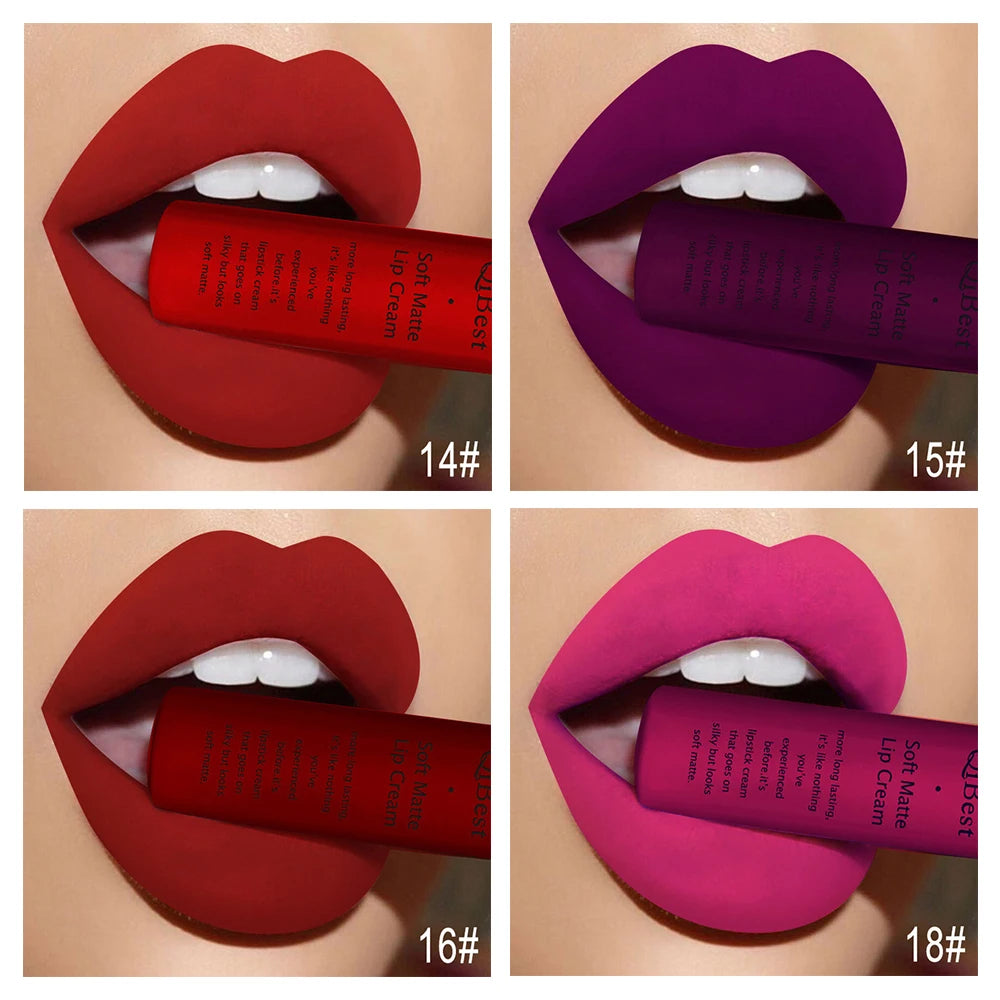 Velvet Matte Nude Lip Gloss - Waterproof Long-Lasting Lipstick
