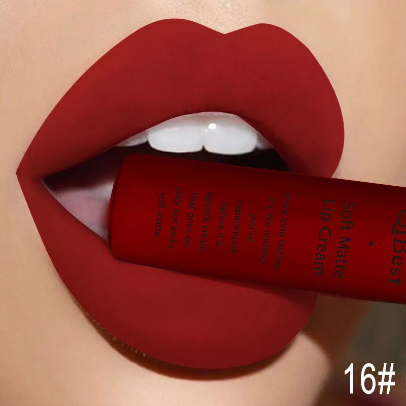 Velvet Matte Nude Lip Gloss - Waterproof Long-Lasting Lipstick