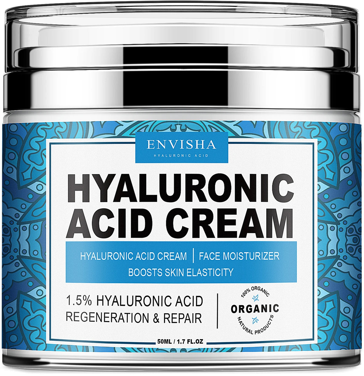 ENVISHA Anti-Aging Face Cream – Collagen, Hyaluronic Acid & Vitamin C Moisturizer (50ml)