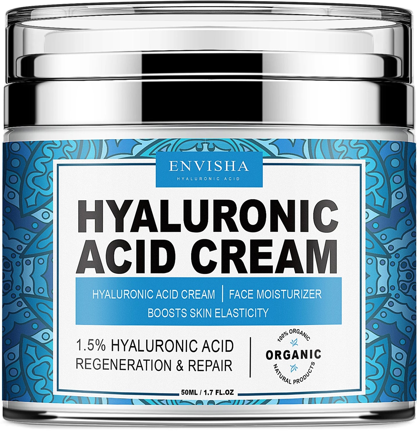 ENVISHA Anti-Aging Face Cream – Collagen, Hyaluronic Acid & Vitamin C Moisturizer (50ml)