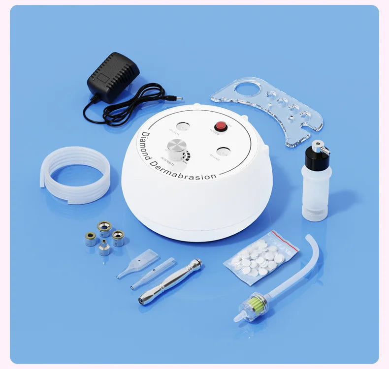 3-in-1 Diamond Microdermabrasion Machine – Blackhead Removal, Deep Cleanse & Pore Tightening
