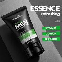 SADOER Men's Deep Cleansing Facial Cleanser – Oil Control, Blackhead Removal & Pore Minimizer (100g)