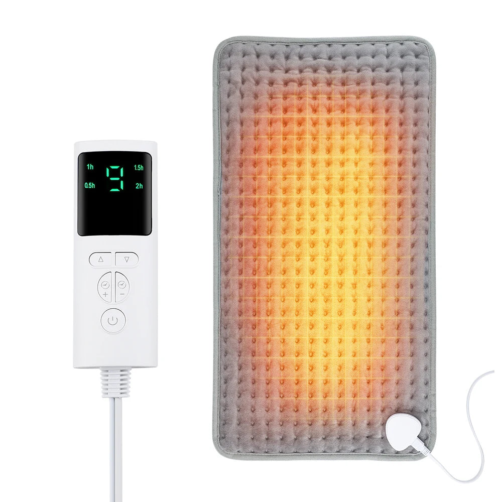 Electric Heating Pad for Back, Abdomen & Waist Pain Relief – EU/UK/US Plug, 9 Heat Levels