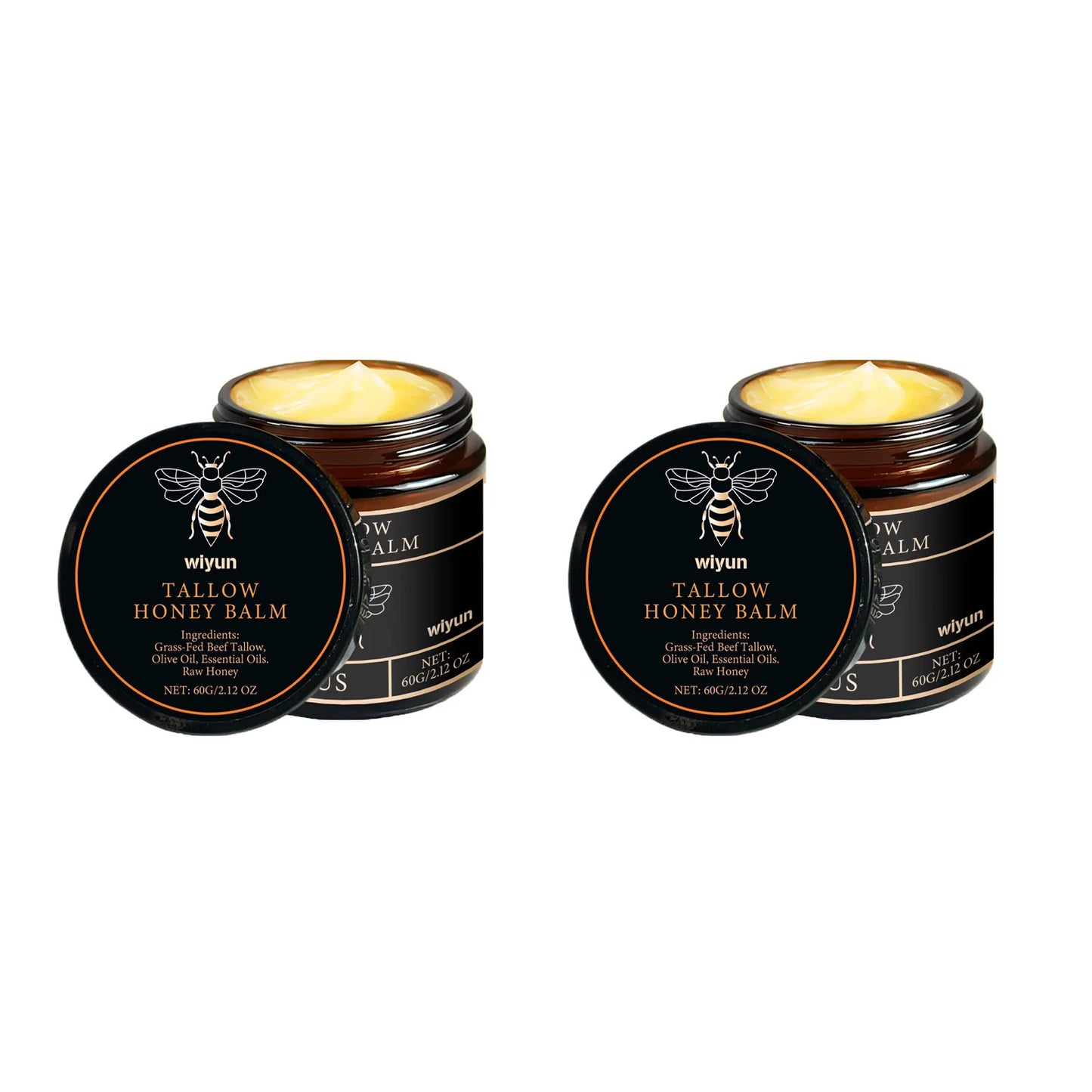 Beef Tallow & Honey Brightening Body Cream – Dark Spot Fader, Firming & Deep Moisturizer (60g)