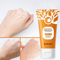 LUXURYTO Orange Exfoliating Gel – Gentle Face & Body Scrub for Dead Skin Removal & Oil Control (50ml)