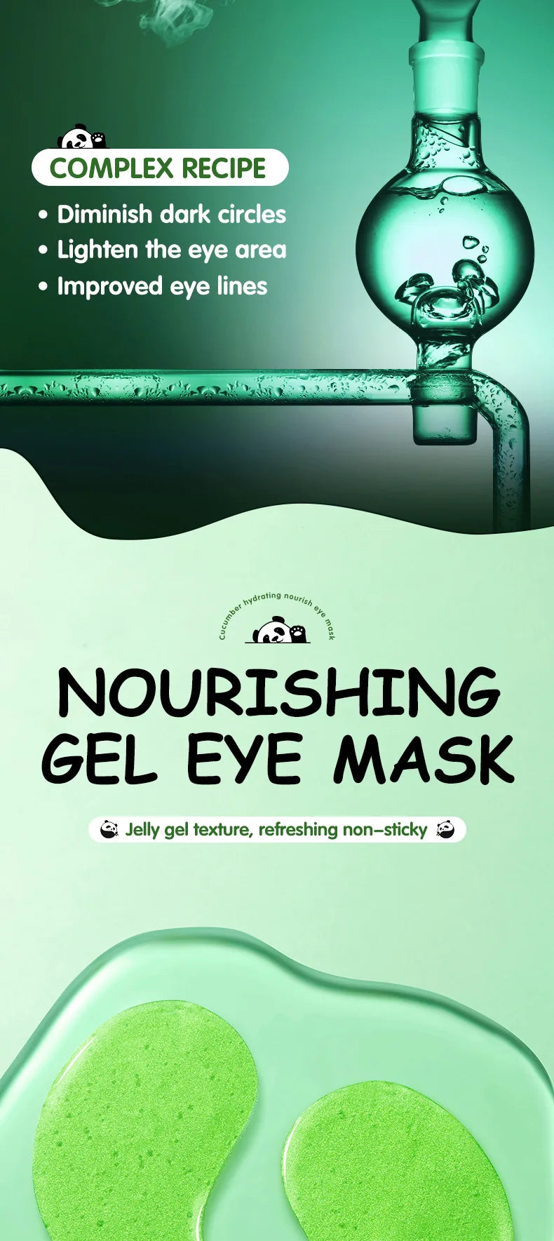 SADOER Crystal Collagen Eye Mask Patches – 60 Pieces, Dark Circles & Firming