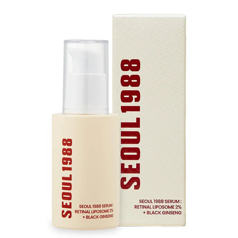 Korean Retinol Serum With Black Ginseng Niacinamide Vitamin C Anti Aging