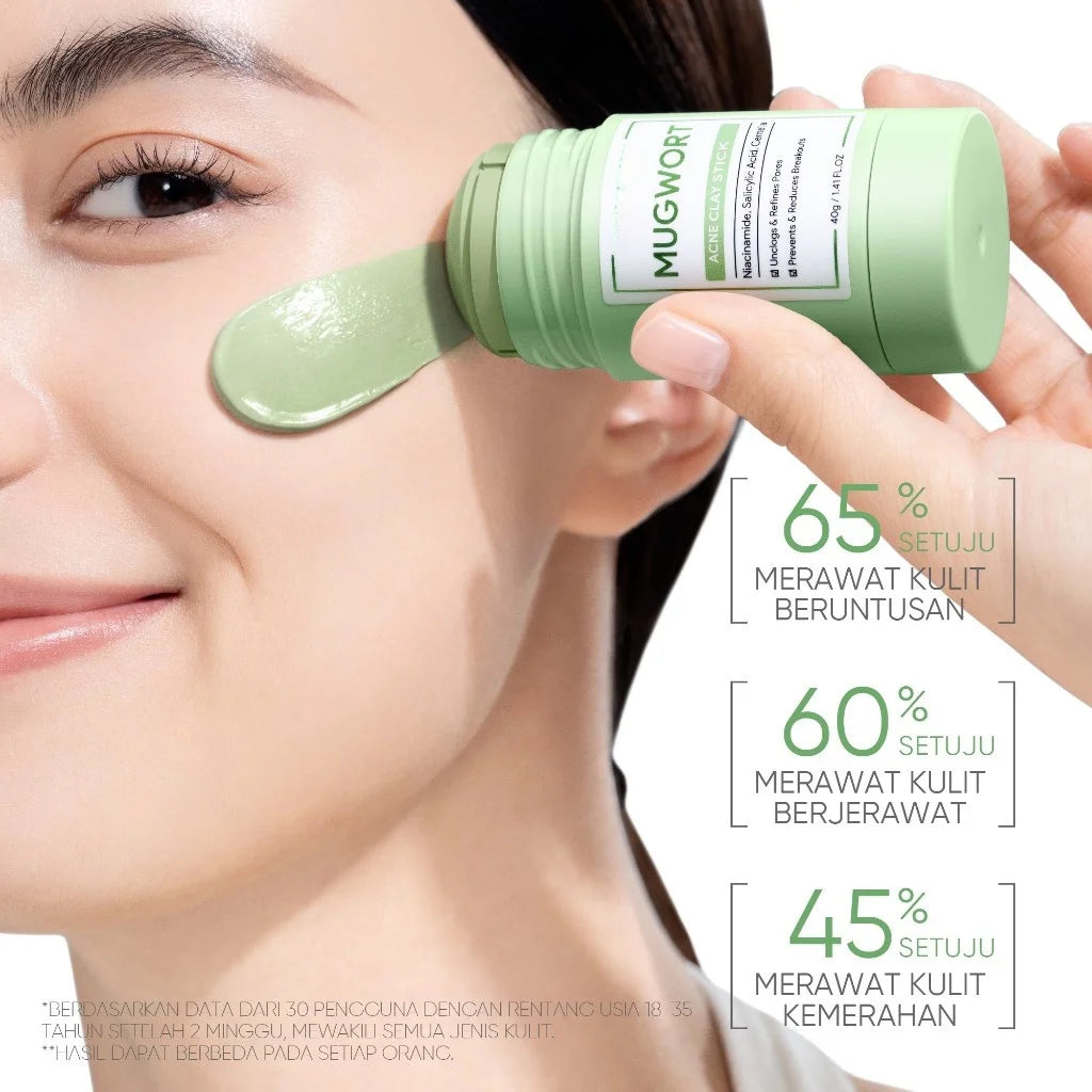 SADOER Deep Cleansing Mud Mask – Vitamin C & Mugwort | Acne Treatment & Oil Control 40g