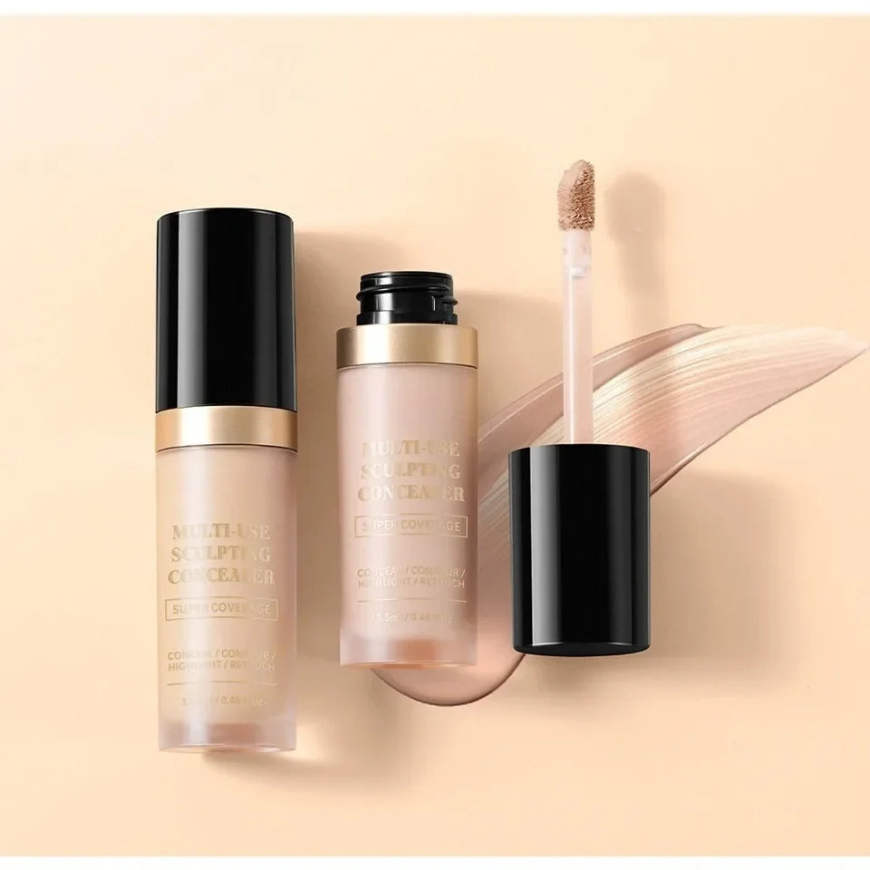 YIYUEQIANLI Multi-Use Sculpting Concealer | Full Coverage, Contour, Highlight & Retouch