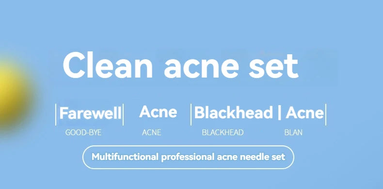 11-Piece Blackhead & Ingrown Hair Removal Tool Set – Acne Needles, Pore Cleaner & Tweezers Kit