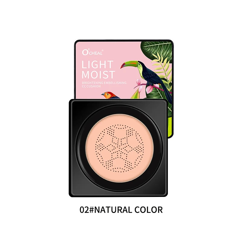 O'CHEAL Mushroom Head BB Cream Cushion – Waterproof, SPF & Long-Lasting Coverage (20g)