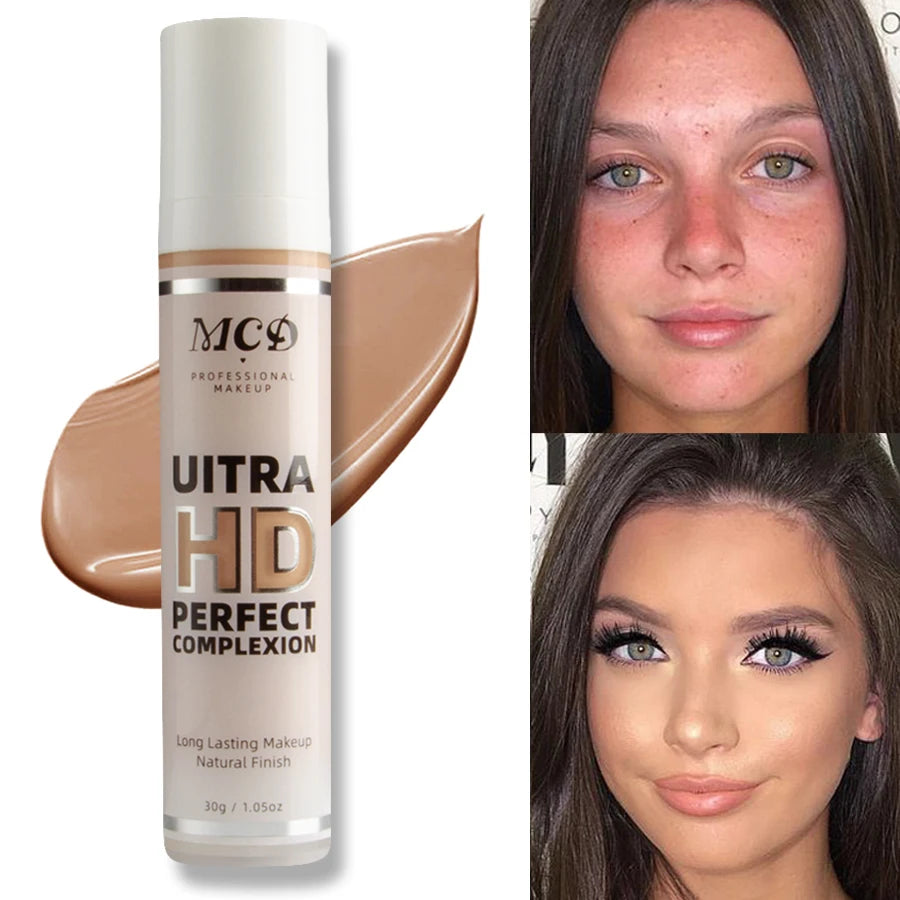 MCD Full Coverage Foundation Cushion Cream – Matte, Oil Control, Waterproof, 9 Shades 30g