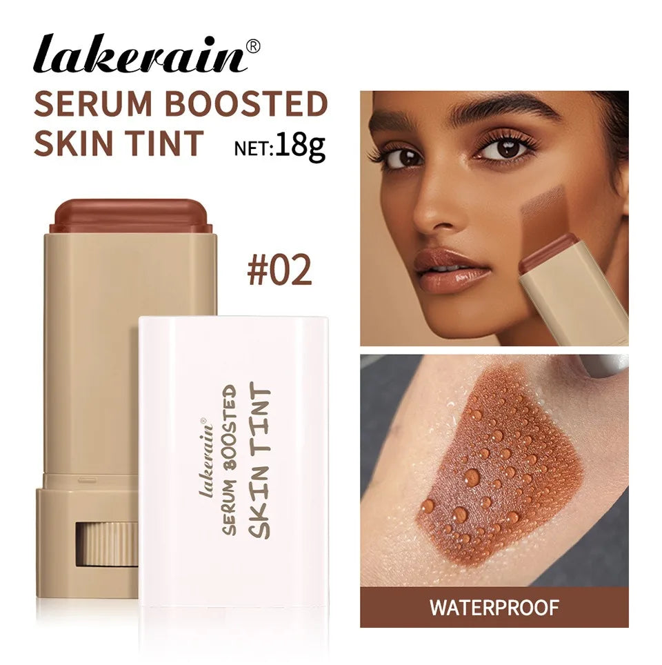 Lakerain Bronze Tint Foundation Stick – High Coverage, Moisturizing & Long-Lasting Concealer Balm 18g