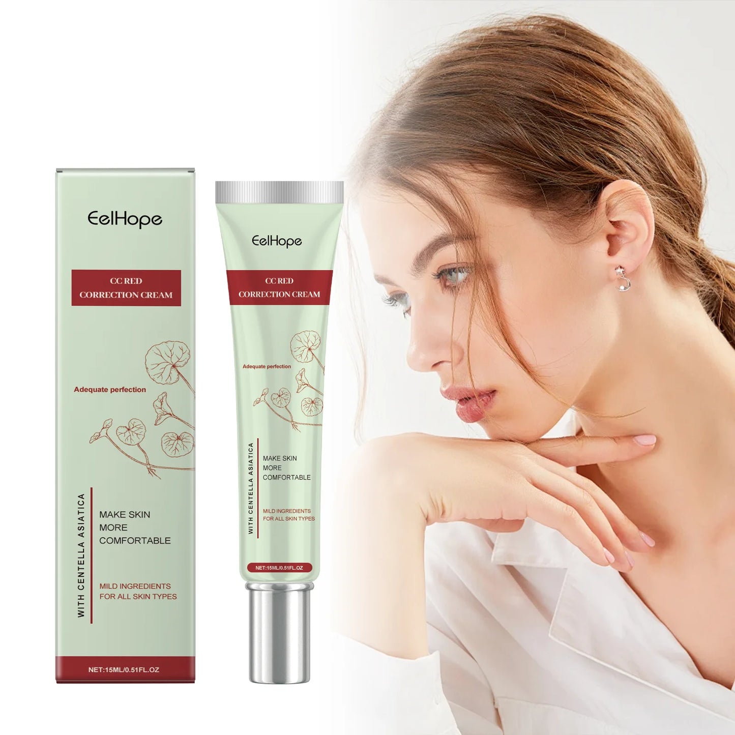 Eelhope Centella CC Cream – Gentle Brightening Concealer & Hydrating Foundation (14ml)