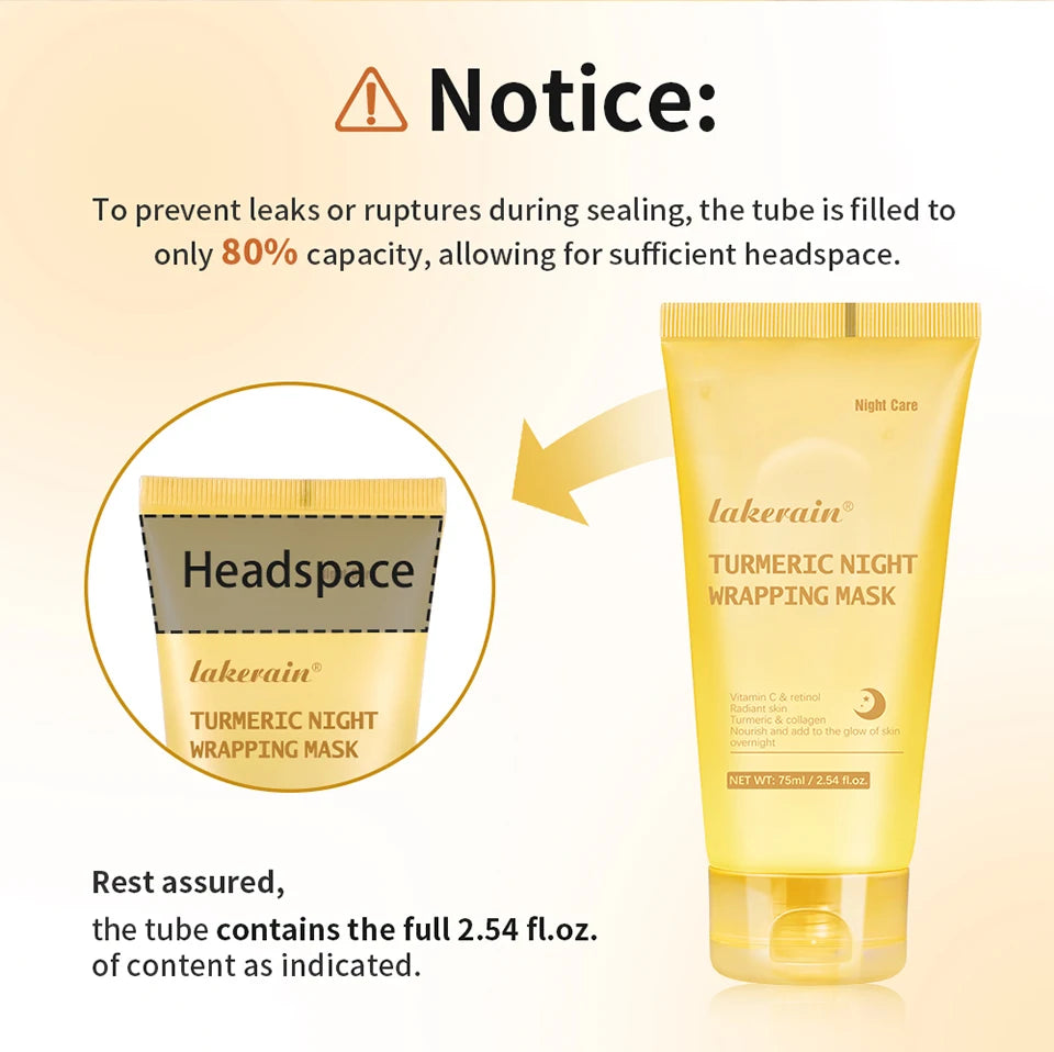 Collagen Night Wrapping Peel-Off Face Mask – Anti-Aging, Firming & Deep Hydration Overnight Skin Treatment for All Skin Types (75ml)