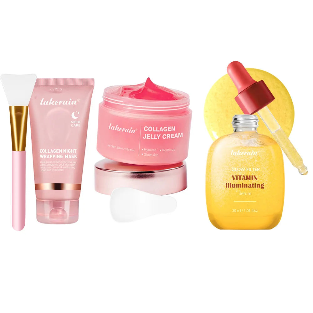 Collagen Night Wrapping Peel-Off Face Mask – Anti-Aging, Firming & Deep Hydration Overnight Skin Treatment for All Skin Types (75ml)