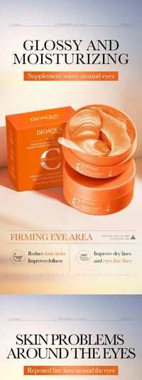 BIOAQUA Crystal Collagen Eye Mask Patches – 80 Pieces, Dark Circles & Anti-Aging