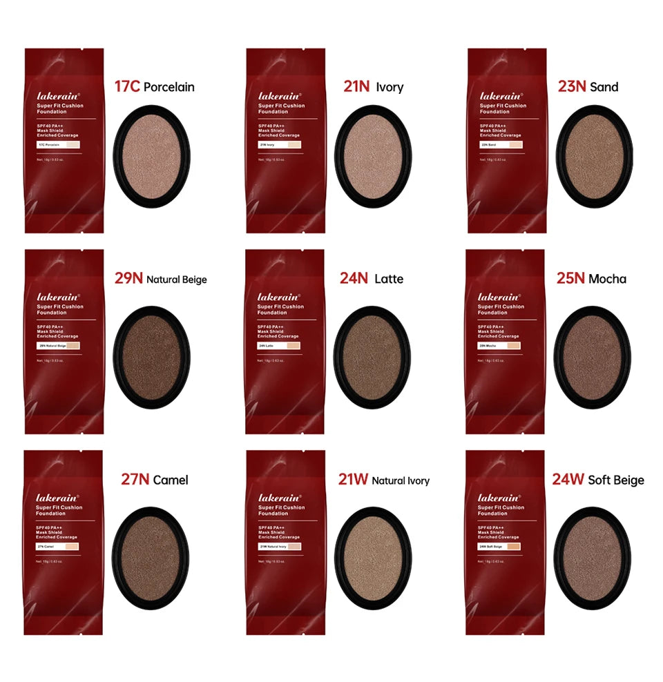 CC Cushion Foundation with Refill – 72-Hour Wear, Waterproof & Buildable Coverage (18g)