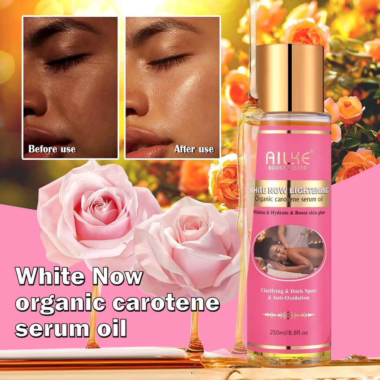 AILKE Natural Skin Brightening & Whitening Collection – Dark Spot Removal, Acne & Glow | Organic Vegan
