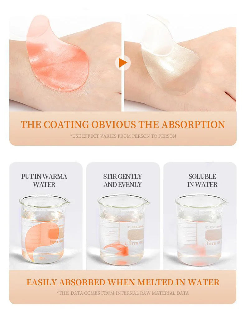 SADOER Vitamin C & Collagen Eye Masks — 60 Pcs Brightening, Anti Dark Circles & Firming Eye Patches