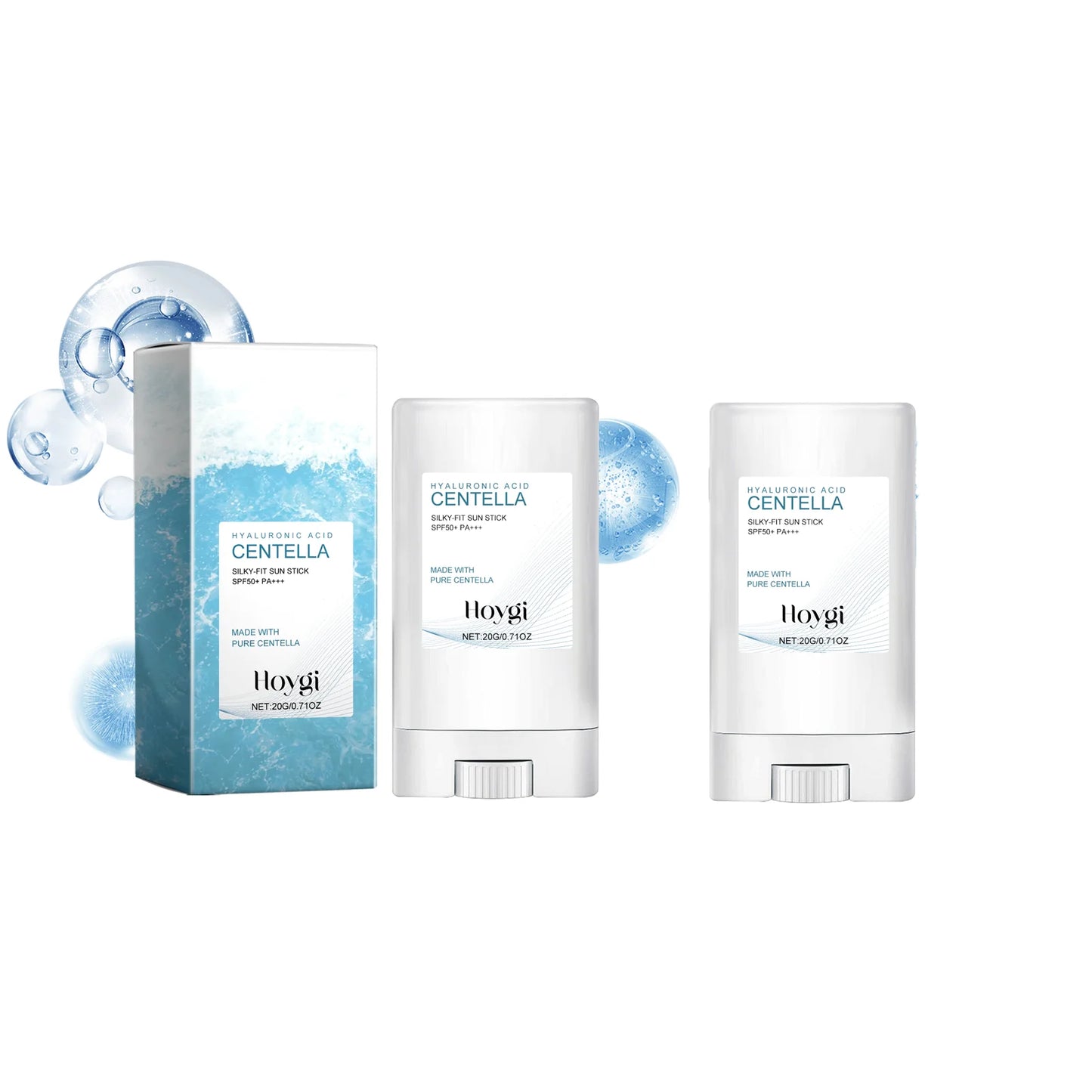 Hoygi Hyaluronic Acid Sunscreen Stick SPF50+ – Oil-Free, Non-Greasy Face & Body Protection | Buyer's Choice
