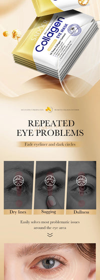 Collagen & Hyaluronic Acid Eye Patches — Firming, Anti Dark Circles & Eye Bag Treatment