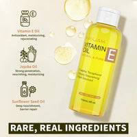 MAYJAM 118ml 236ml Pure & Natural Vitamin E Oil for Skin Hair Nails & Face Care Deeply Nourishing Moisturizing Massage Oil