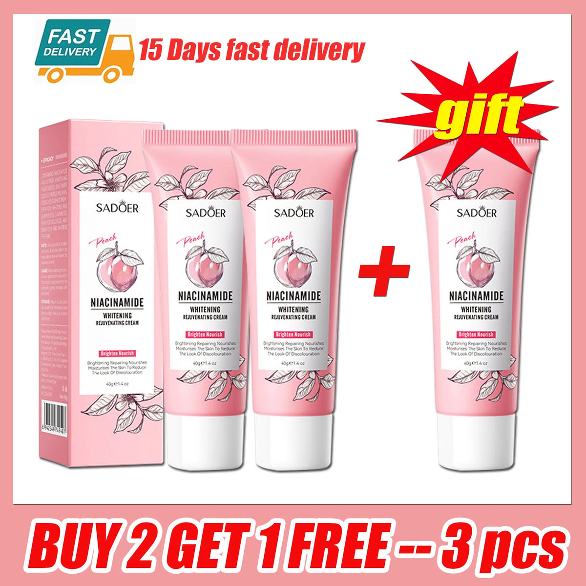 Whitening Body Cream for Dark Underarms, Thighs & Intimate Areas | Niacinamide Brightening Lotion