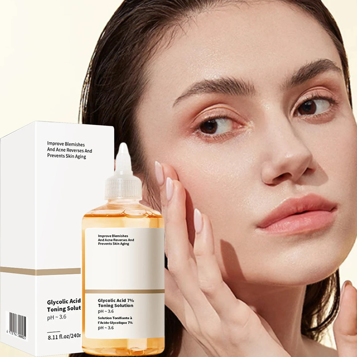 Disaar Glycolic Acid 7% Exfoliating Toner – Moisturizing Face Serum for Smooth, Bright Skin (240ml)