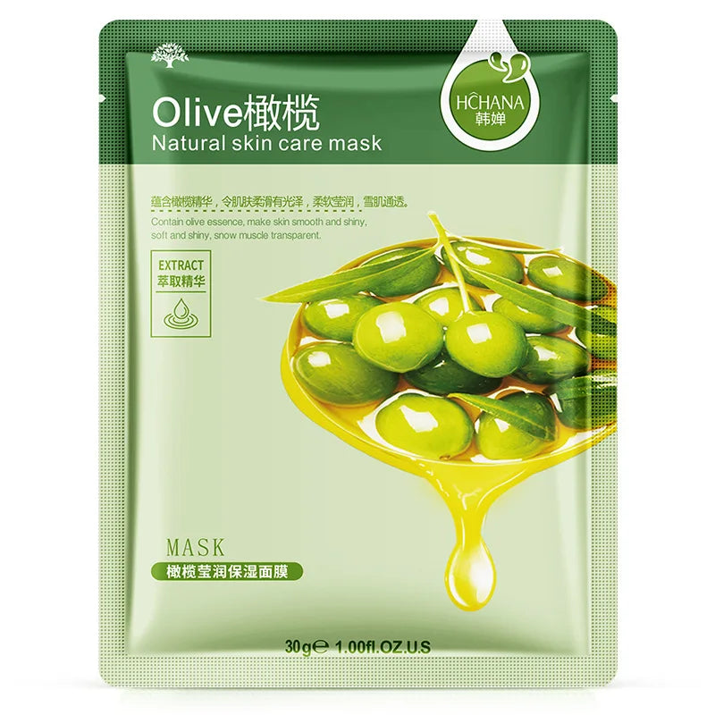 SADOER Natural Plant Sheet Face Mask – Moisturizing, Oil Control & Anti-Aging | 10pcs