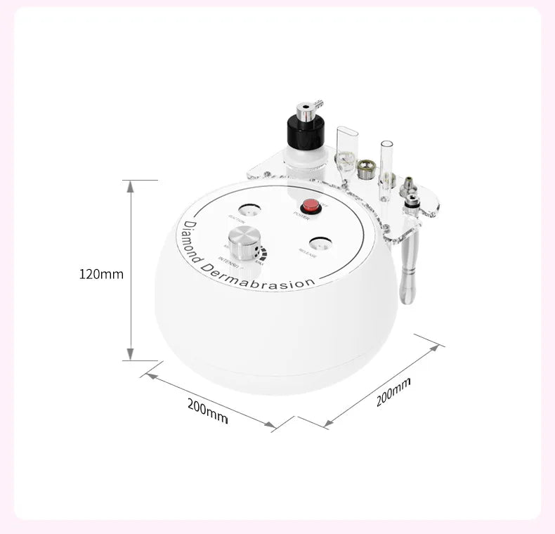 3-in-1 Diamond Microdermabrasion Machine – Blackhead Removal, Deep Cleanse & Pore Tightening