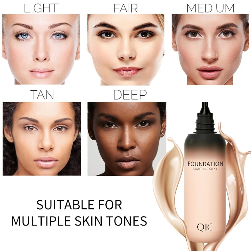 Matte Foundation Cream Concealer Full Coverage Primer Makeup for Dark Circles