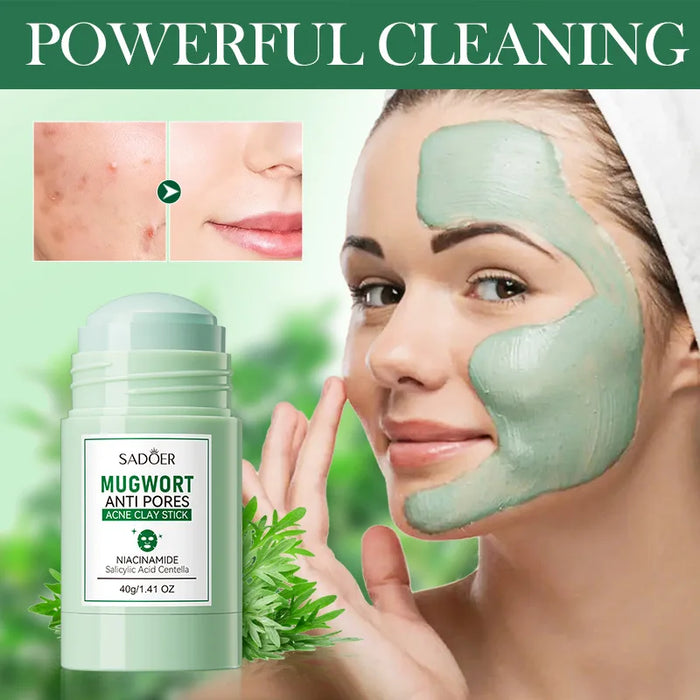 SADOER Deep Cleansing Mud Mask – Vitamin C & Mugwort | Acne Treatment & Oil Control 40g
