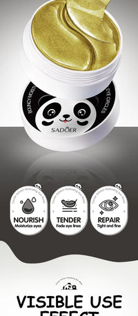 SADOER Crystal Collagen Eye Mask Patches – 60 Pieces, Dark Circles & Firming