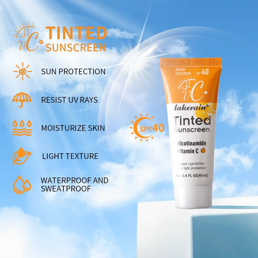 Lakerain SPF 40 Sunscreen Foundation Cream With UV Protection Light Coverage