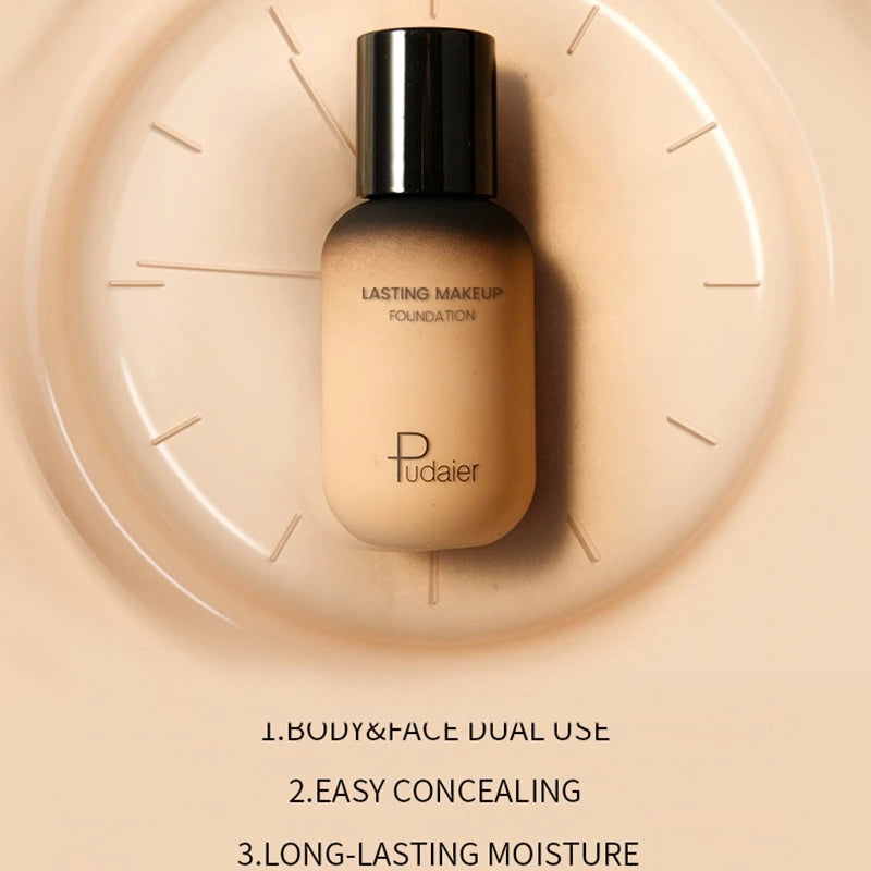 XMSJ 2-in-1 Liquid Foundation & Concealer | Waterproof, Oil Control, Matte Finish | 40ml | 17 Shades