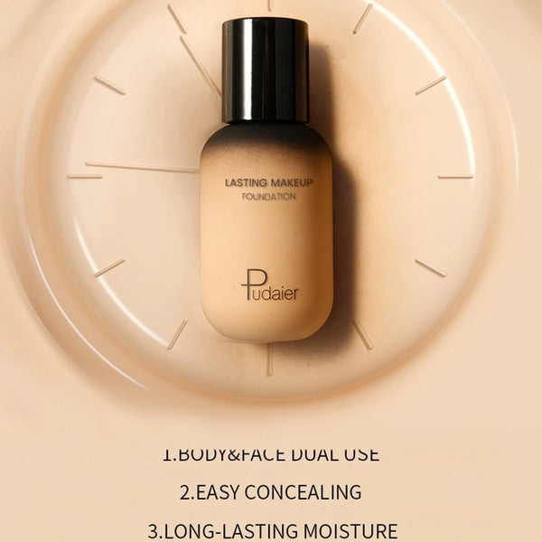XMSJ 2-in-1 Liquid Foundation & Concealer | Waterproof, Oil Control, Matte Finish | 40ml | 17 Shades