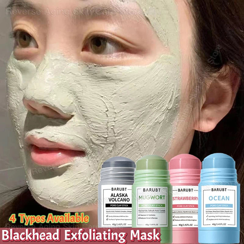 Jaysuing Cleansing Mask Stick – Mugwort, Alaska Volcano & More | Pore Minimizer & Acne Treatment 40g