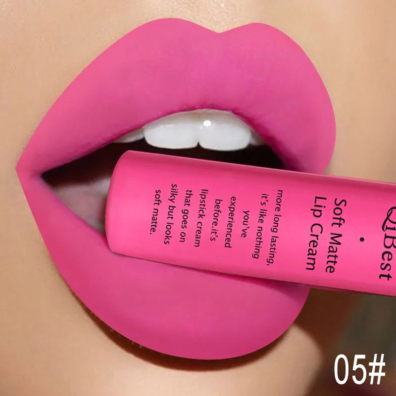 Velvet Matte Nude Lip Gloss - Waterproof Long-Lasting Lipstick