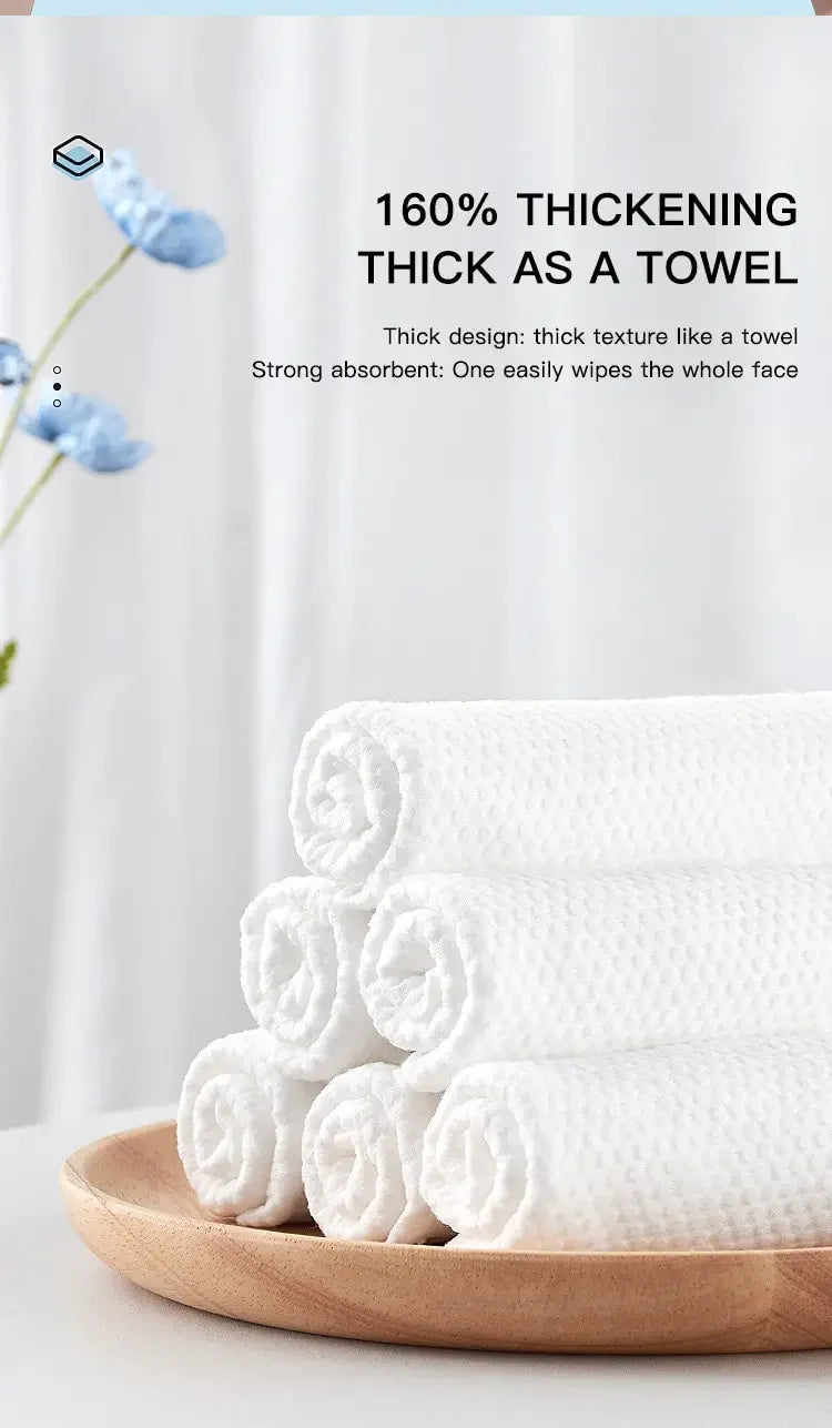 Non-Woven Disposable Spa & Salon Face Towels – Soft Facial Cleansing Wipes for Home & Beauty Salon Use (20x15cm)