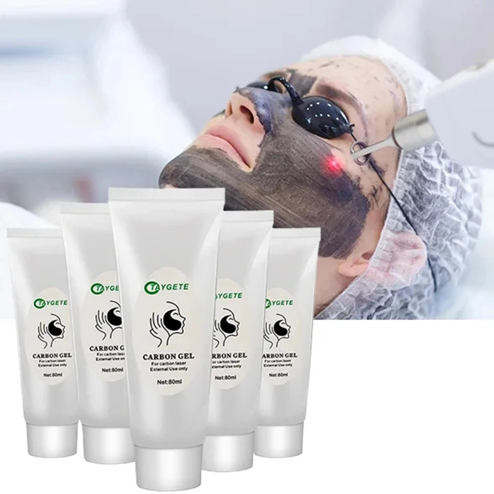 Carbon Black Gel Mask for ND:YAG Laser – Skin Peeling, Pore Minimizing & Whitening Carbon Cream (80ml)