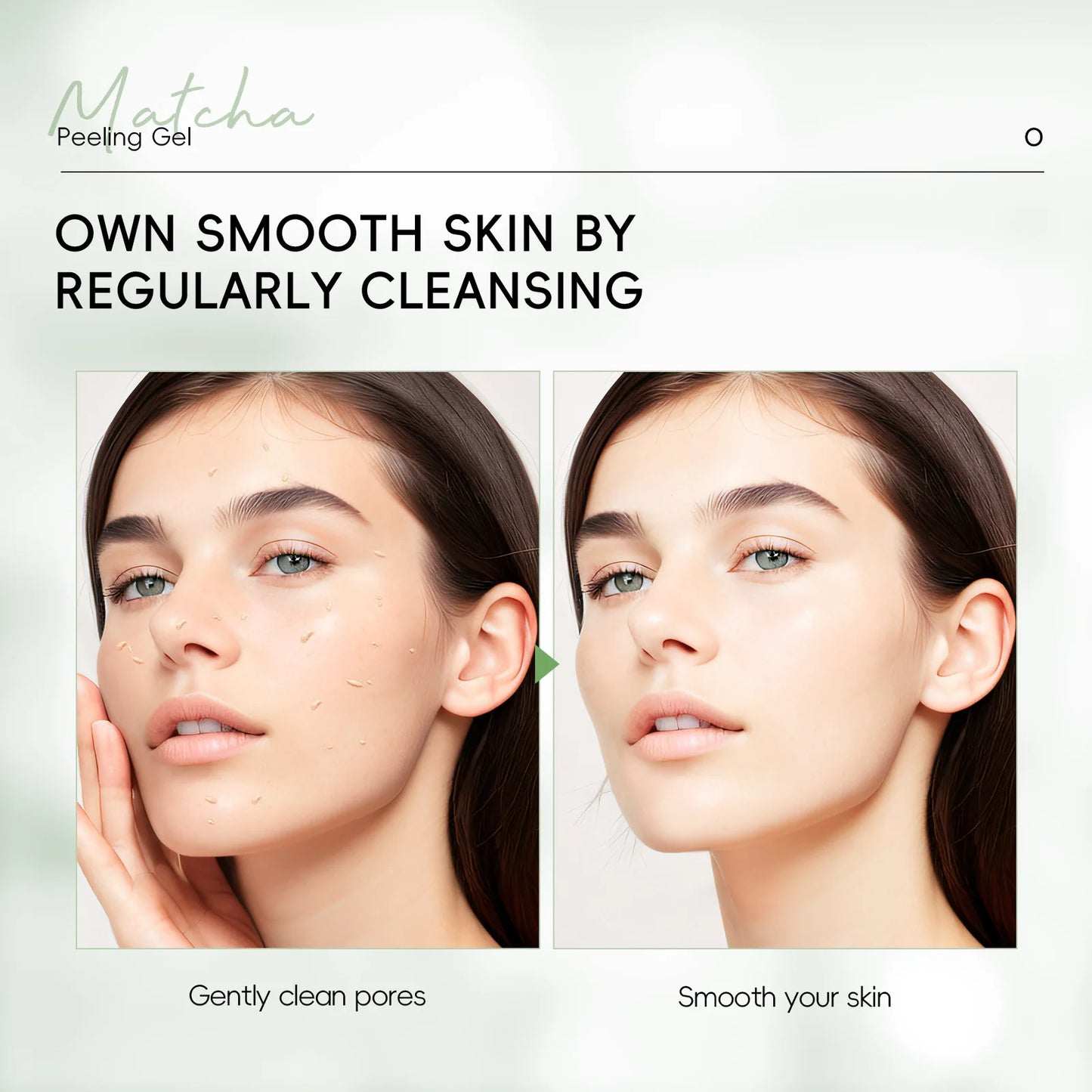 LAIKOU Matcha Peeling Gel – Deep Cleansing Exfoliator & Brightening Facial Scrub (60g)